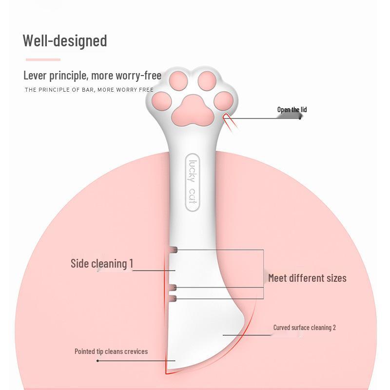 Pet Food Spoon & Opener - Multi-Purpose Cat Feeding Tool for Wet & Dry Food