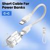 Olaf 60W USB Type C To Type C Cable Power Bank Keychain Short Data Cord For iPhone15 16 Samsung Fast Charging USB C To Ios Cable