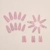 Long Ballet Pink Tender Diamond Crystal Butterfly Nail Art Diamond Wear Nail Piece Fairy Girl Fake Nail Nails