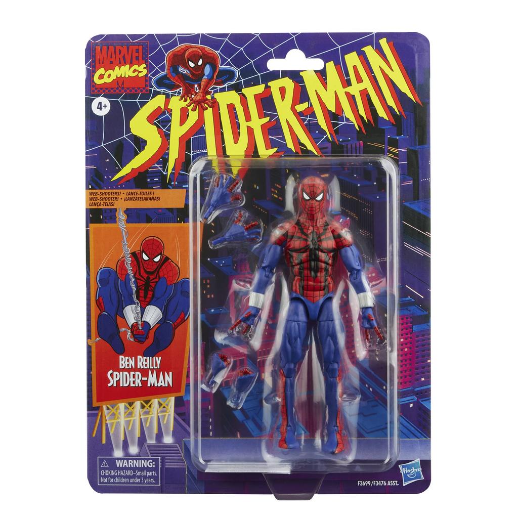 Hasbro Marvel Legends Series Ben Reilly F3699 Figurina de Acțiune Autentică Spider-Man 6 inch