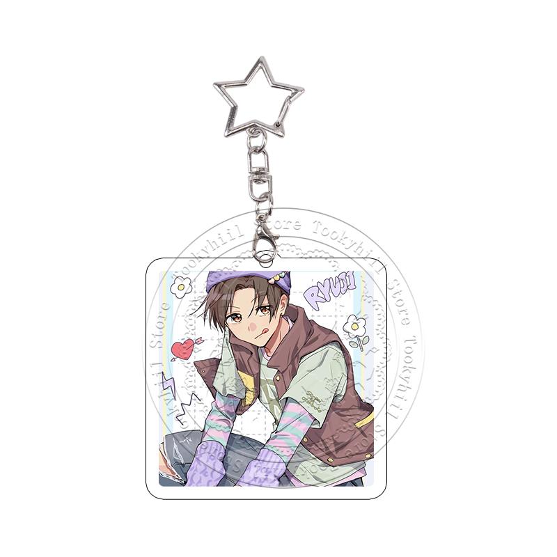 10Pcs Senpai Is An Otokonoko Anime Acrylic Keychains Decoration Keyring Cute Character Keyrings Pendant Decor Gift for Fans