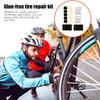 Bike Tire Repair Kit Inner Tube Patch Kit Portable Adhesive Anti-leak Puncture Sealant For Commuting ATV Trail Riding Motorcycle