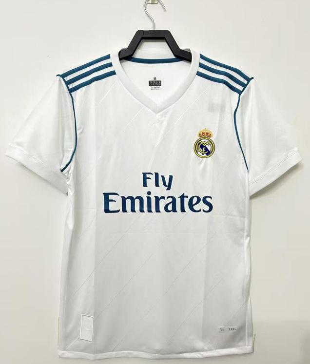 Club retro jersey home and away retro top nostalgic league Champions League version short sleeve Red Devils main Real Madrid