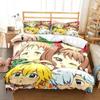 3D Anime The Seven Deadly Sins All Season Twin Bedding Set Comforter Set Bed Duvet Cover Double King Comforter Cover