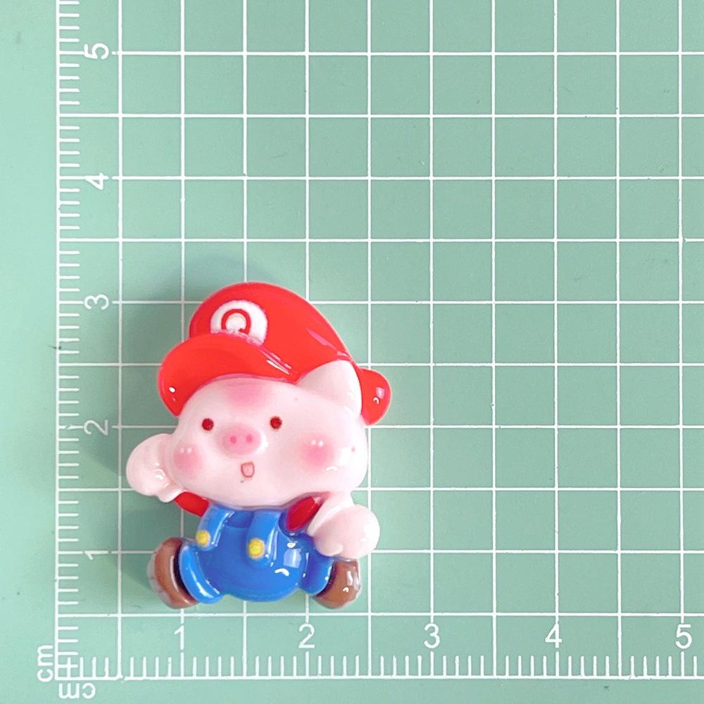 Cute Cartoon Pig Resin Accessories For Diy Phone Cases And Hair Accessories Cream Glue
