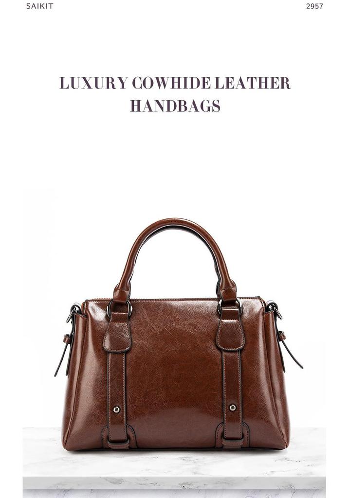 2024 Women's Genuine Leather Retro Crossbody & Shoulder Bag