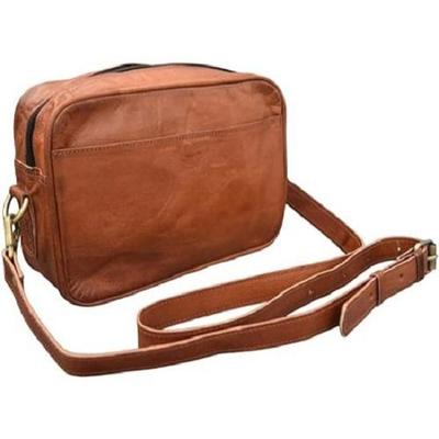 10 Inch Handmade Genuine Leather Crossbody Bag Men Women Unisex Teens Purse Wallet Satchel Handbag Messenger Sling Bags