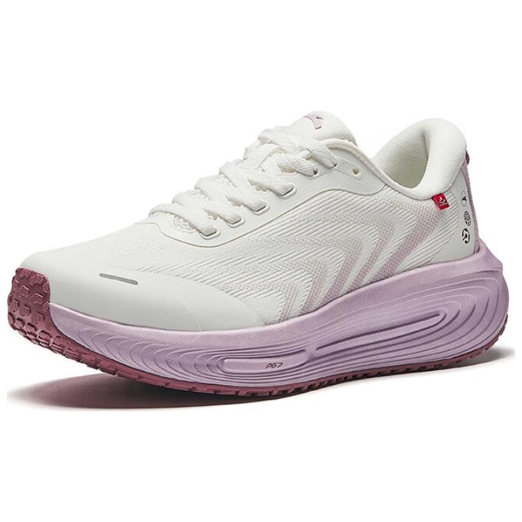 Anta Ark PG7 Comfortable Versatile Shock Absorbing Durable Low Top Running Shoes Women sneaker White Purple 122445534-2