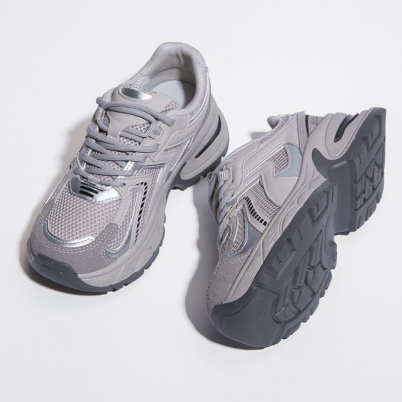 Ins Korean Version of the New Dad Shoes for Women 2025 Spring Student Sports Running Shoes Casual Shoes Platform Height Increase BS119