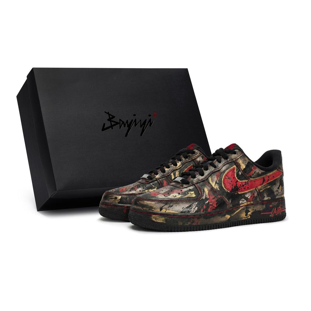 Nike Air Force 1 811 Produzione, Fumo Silenzioso, Scatola da Scarpe Speciale Antiscivolo Scarpe da Skateboard Basse Uomo HQ2037-005(Team80-S-BOX)
