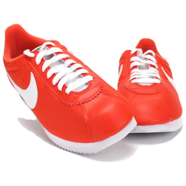 Nike Classic Cortez Comfortable Versatile Shock Absorbing Durable Low Top Running Shoes Men sneaker Orange 532487-802