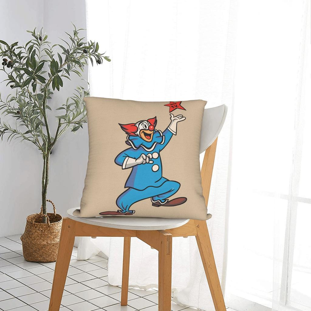 Pillow Cover Funny Clowns B-Bozoeds Retro Trendy Pillow Case For Couch Sofa Bedroom Pillowcases