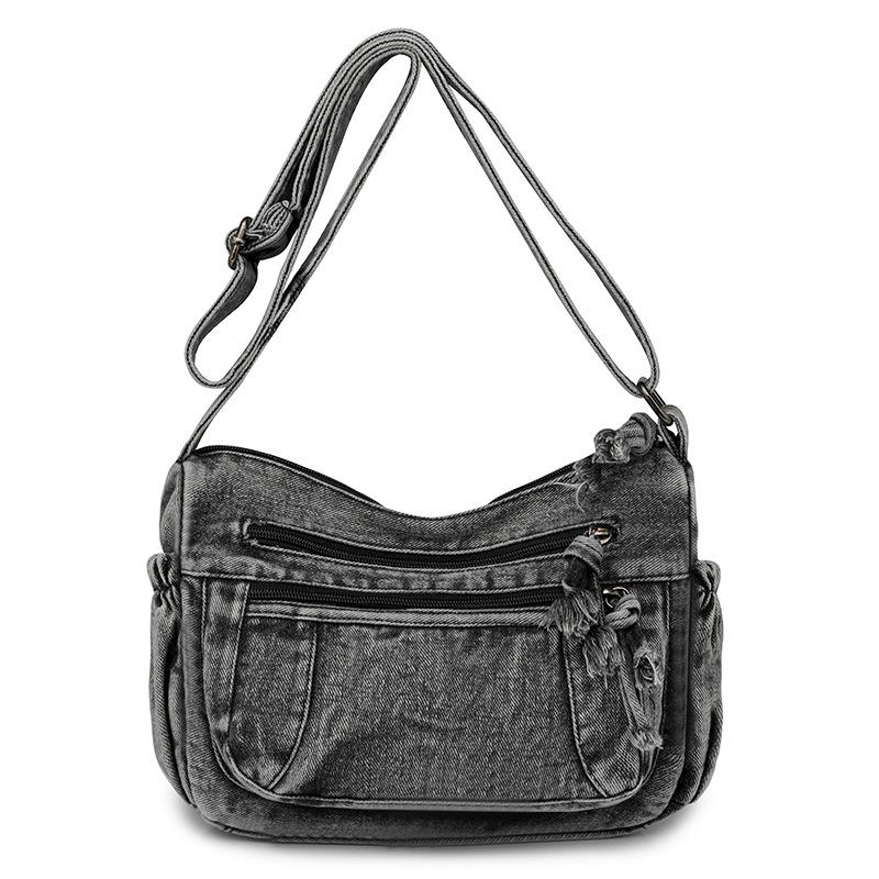 

Осенняя женская сумка-мессенджер, вместительная, в стиле ретро, с множеством карманов, сумка среднего возраста, легкая, литературная и повседневная сумка через плечо