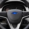 YPX3 Carbon Fiber Car Steering Wheel Center Sticker Emblem for Chevrolet Sail Aveo Cruze Malibu Spark Orlando Captiva SS Trax Lacetti