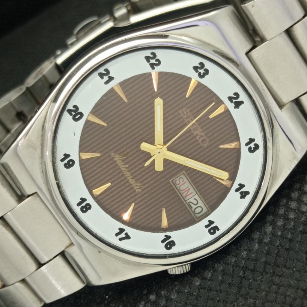 

Б/У винтажные мужские часы SEIKO 5 AUTO 7009A из Японии D/D коричневого цвета 593a-a311344-9 SKU593a-a311344