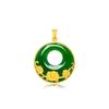 Bauhinia Jade Peace Buckle Pendant Women  Gold Highlights Jade, Lively Bauhinia, Versatile Peace Buckle
