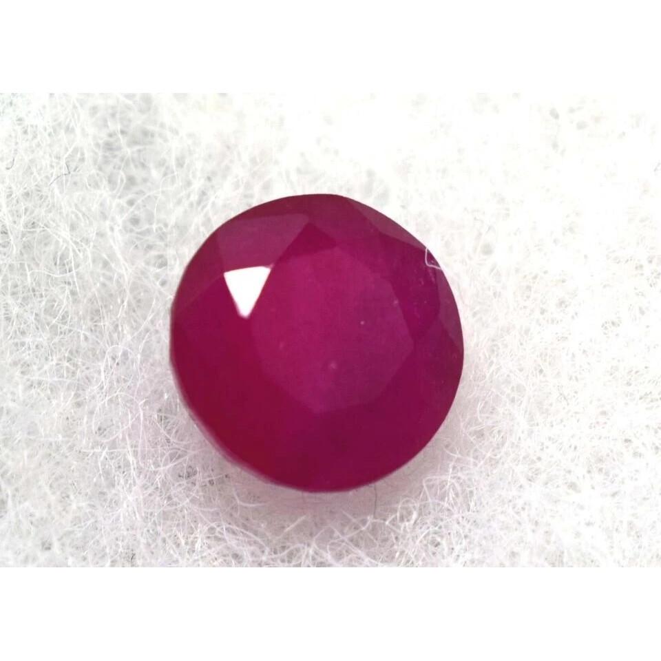 Flawless Red Bixbite Beryl Natural 7.70 Ct Round Cut AAA Certified Gemstone