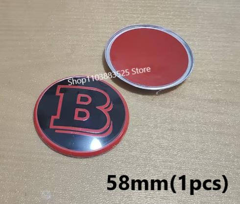 52/58/73/80/90mm Steering Wheel Center Logo Modify Parts for BRABUS Smart S C E CLA GLA W464 G63 G65 G350 W213 W204 W205