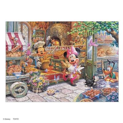 Tenyo [Made In Japan] 500-Piece Jigsaw Puzzle Disney Mickey's Bakery Shop (35x49cm) D-500-632, Includes Glue, Spatula, and Service Card