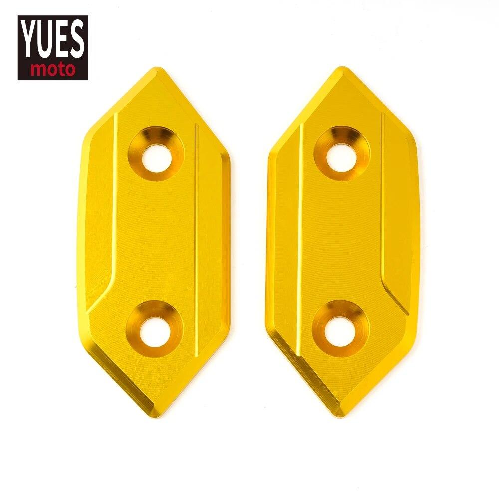 Akcesoria motocyklowe Pokrywa otworu lusterka CNC Aluminium Dla Kawasaki ZX10R ZX 10R 2008 2009 2010