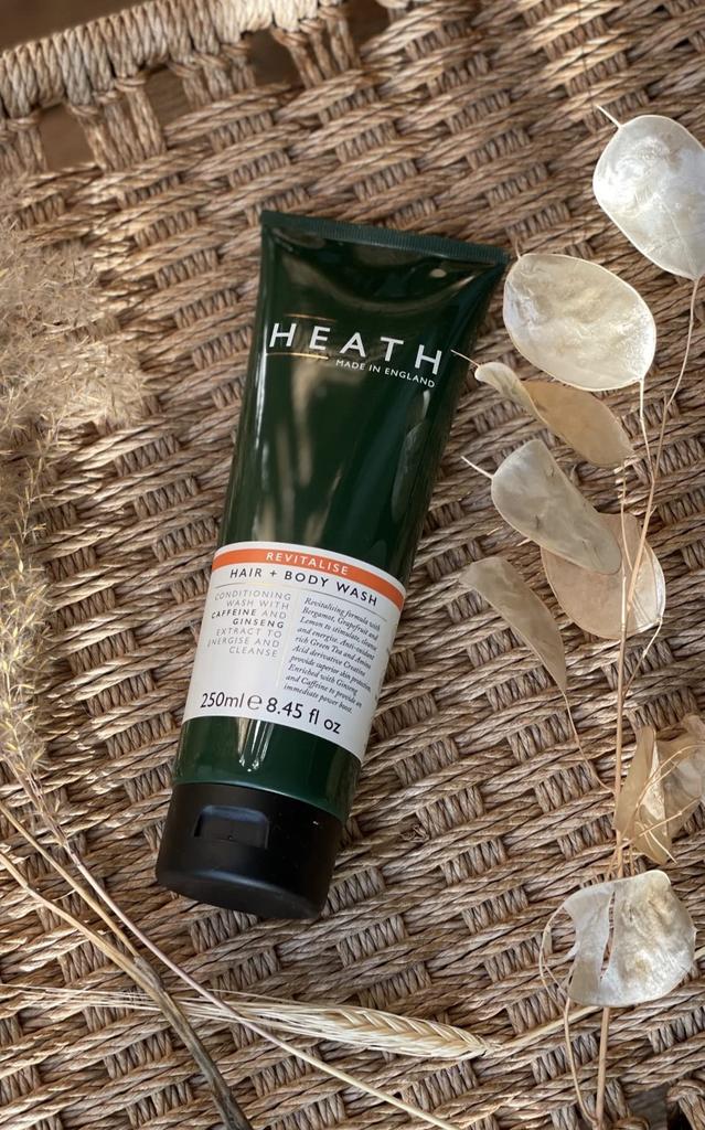HEATH Revitalize Hair Body Wash 250ml Grapefruit Scent Shampoo and Body Wash for the Whole & - - Men's All-in-One Body. Caffeine-Free, Animal-Free,