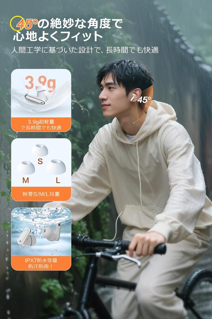 Bluetooth Wireless Earphones Bluetooth Multifunctional Touchscreen ANC Bluetooth Earphones Up to 50 Hours Playback Time Instant Connection When