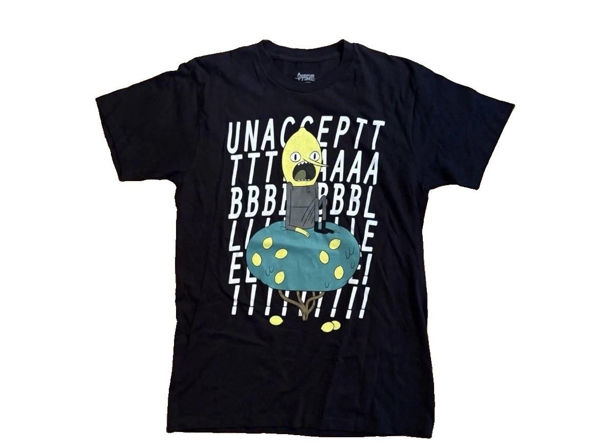 Cartoon Network Adventure Time Unacceptable Shirt Size M Unisex T-Shirt XXL