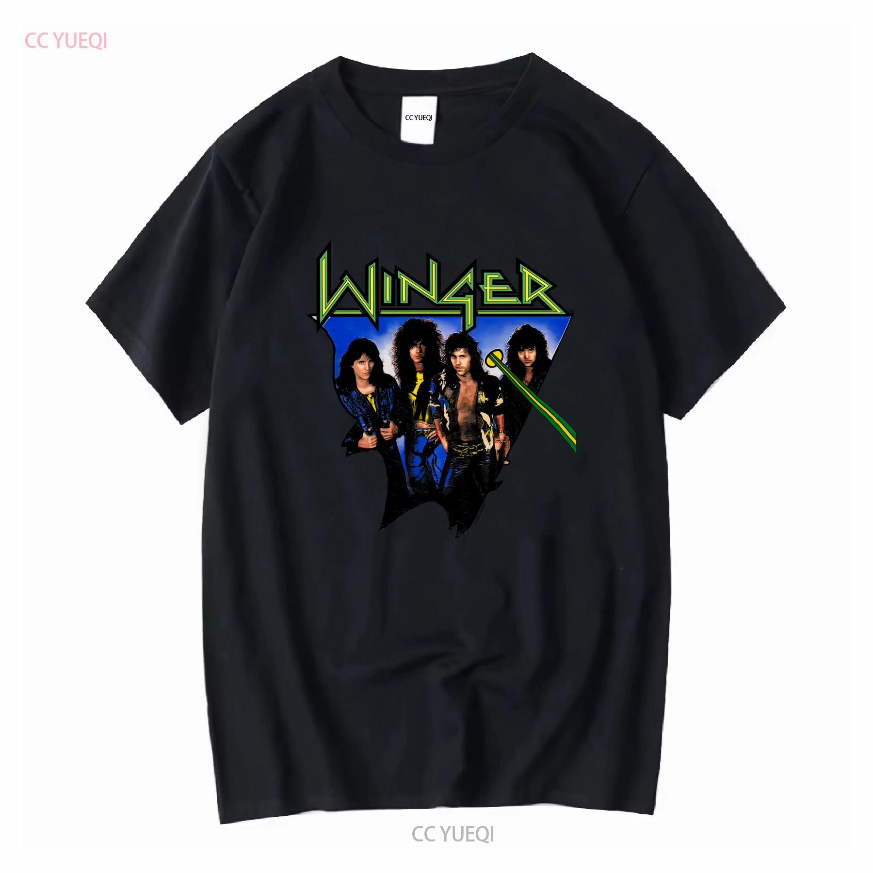 

Winger White Men Cotton T shirt New Classic long or short sleeves vintage Washed streetwear fashion Stretched graphic 4XL