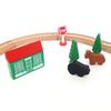 Maxim Wooden Rail Set Series with Magnetic Cars, Figure of 8, 37 Pieces
