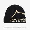Mountain-style beanie for men, suitable for autumn outdoor hiking and mountaineering, knitted hat with a large head circumference, loose fit, and