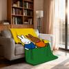 Kawaii M-Miffy and Her Friends Blanket Soft Throw Blanket for Home Bedroom Bed Sofa Picnic Travel Office Rest Cover Blanket Gift