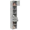 VidaXL Slim Storage Cabinet Concrete Grey 40x42.5x225 Cm, Bathroom Storage Cabinet, Storage Unit of 3281283
