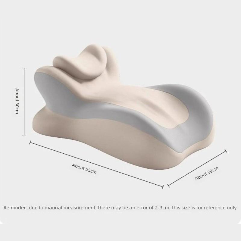 Oreiller à Mémoire de Forme Support Ergonomique Cou Jambe Repose-pieds Lit Canapé Forme Coins Mousse à Mémoire Haute Densité Rebond Lent Housse Respirante