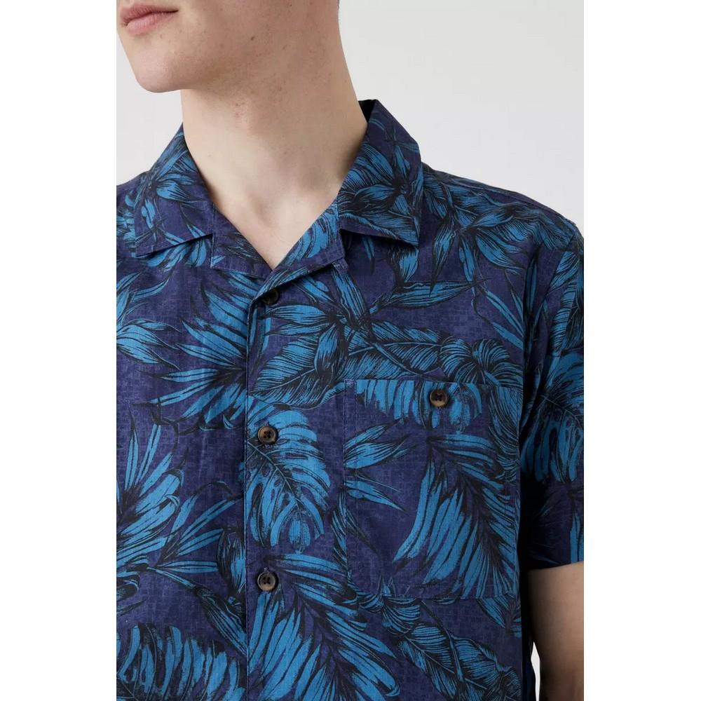 Mantaray Mens Twilight Revere Collar Shirt