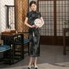Vintage-Inspired Chinese-Style Long Cheongsam Dress Women Slim Fit Retro Qipao With Stand Collar Closure 2025