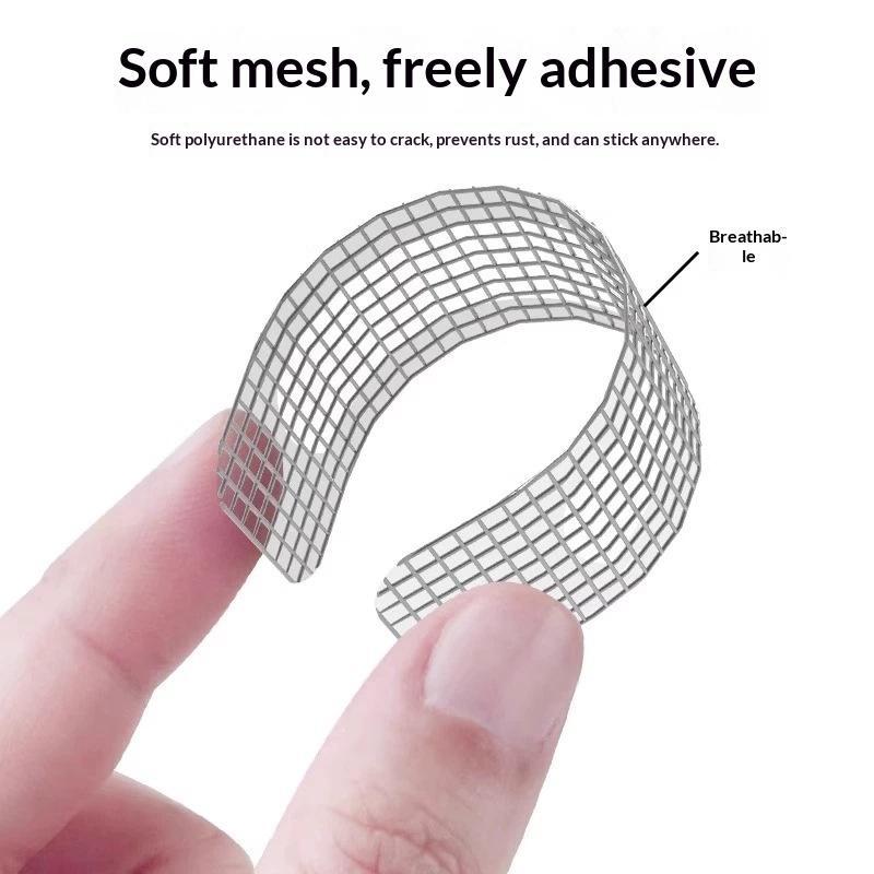 20/30Pcs Self Adhesive Window Screen Repair Sticker Window Drainage Hole Insect Proof Mesh Stickers For Home Door Window Balcony