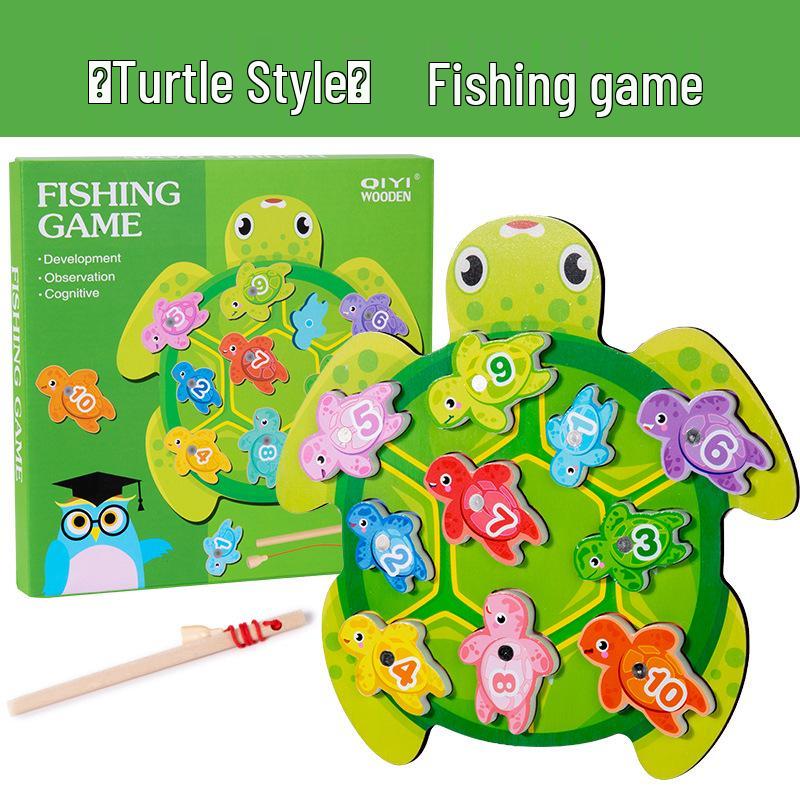 

Educational Wooden Animal Fishing & Matching Game for Kids: Parent-Child Interactive Toy for Concentration & Thinking Development 23 x 23 x 2.5 cm