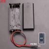 JCD 2Slots AAA Battery Storage Case Battery Holder Box With Switch & Cover & PH2.0 XH2.54 DC5.5X2.1 USB2.0 Terminal Wire