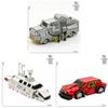 Storm Interception Car Building Blocks Diy Kids Toy With Particles
