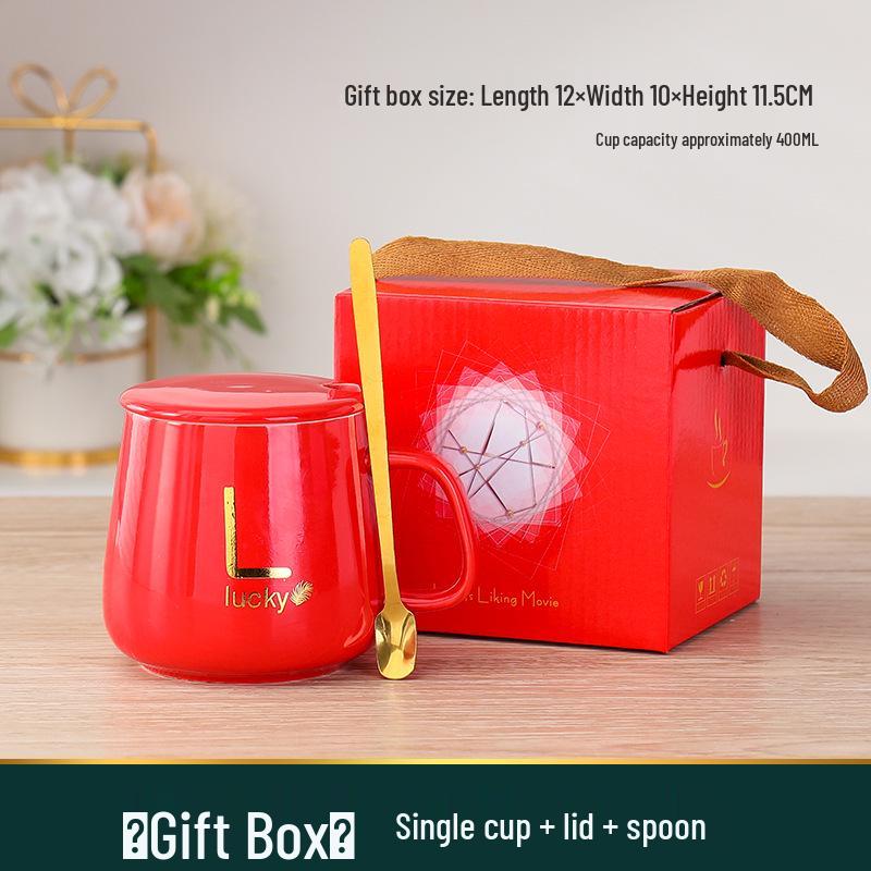 55° Constant Temperature Ceramic Mug Gift Set - Opening Event Custom Souvenir Cup