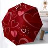 1 Stück Liebesherzen Automatischer Öffnungs-/Schließschirm Kompakter Faltbarer Schirm, Ganzjahres-Tragschirm für Frauen/Männer F1124355