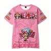 One Piece Summer New Top Tony Tony Chopper Zoro Theme 3D T-shirt One Piece Luffy Cartoon Adult Top Quick Drying Unisex T-shirt