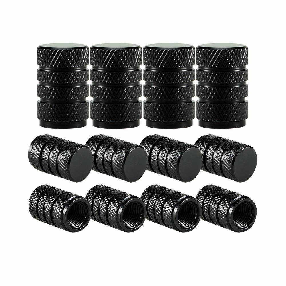 Aluminum Alloy Car Wheel Tire Valve Caps Tyre Rim Stem Covers Airdust Waterproof for Automobiles Motorcycles Trucks Bikes