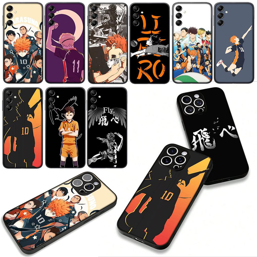 Handyhülle Anime Haikyuus Hinata Attacks Hülle für Apple iPhone 16 15 14 Plus 13 12 Mini 17 Pro Max + ProMax 16E Air 15+ Hülle