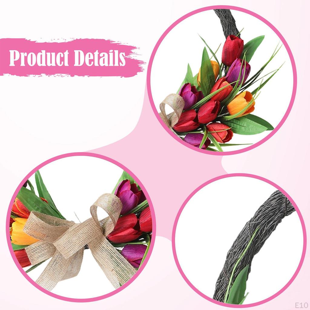 Artificial Garland for Spring And Summer, Ideal Front Door, Home Decor, Parties, Garden,
