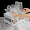 Mug Drying Rack Storage Organizer Tray for Cabinet Kitchen Countertop