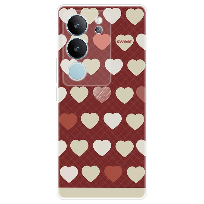 Soft Silicone For Vivo V29 Case TPU Painted Back Cover Vivo V29 Casing