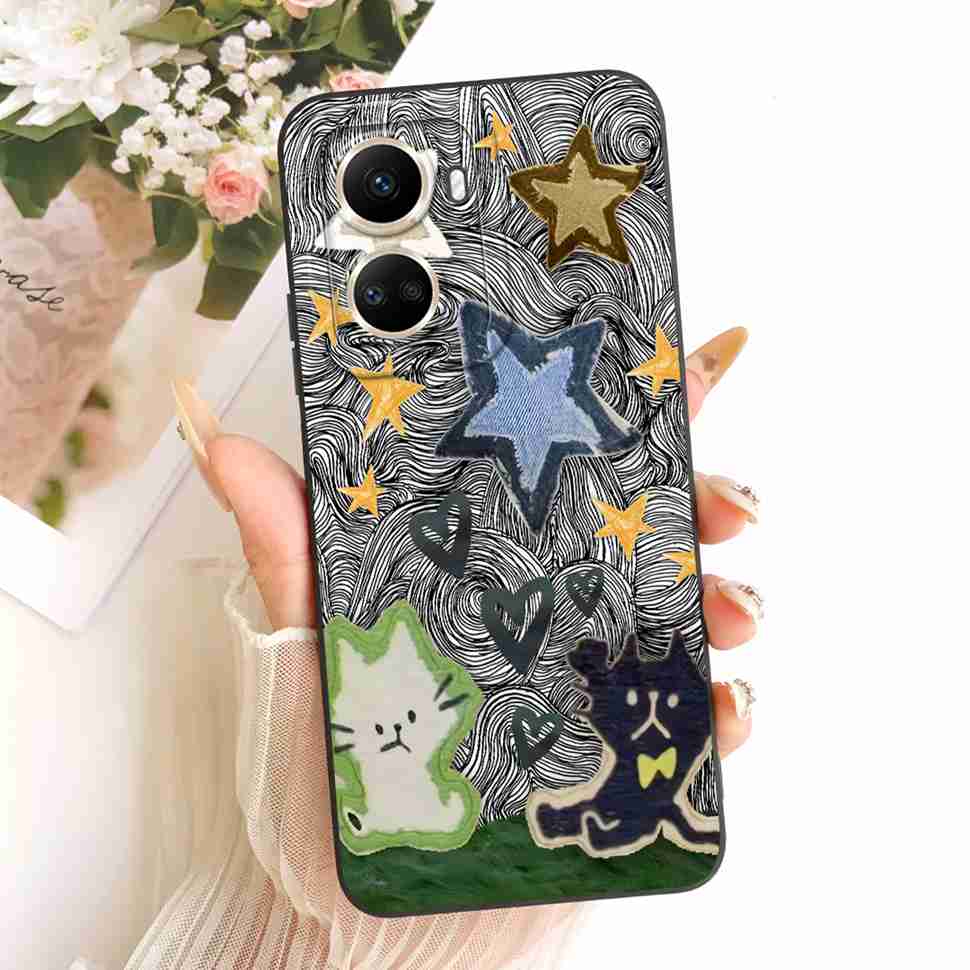 

For Huawei nova 10 SE Case BNE-LX1 BNE-LX3 Cute Cartoon Print Back Cover For Huawei nova 10 SE nova10SE 10SE Phone Cases Huawei nova 10 SE