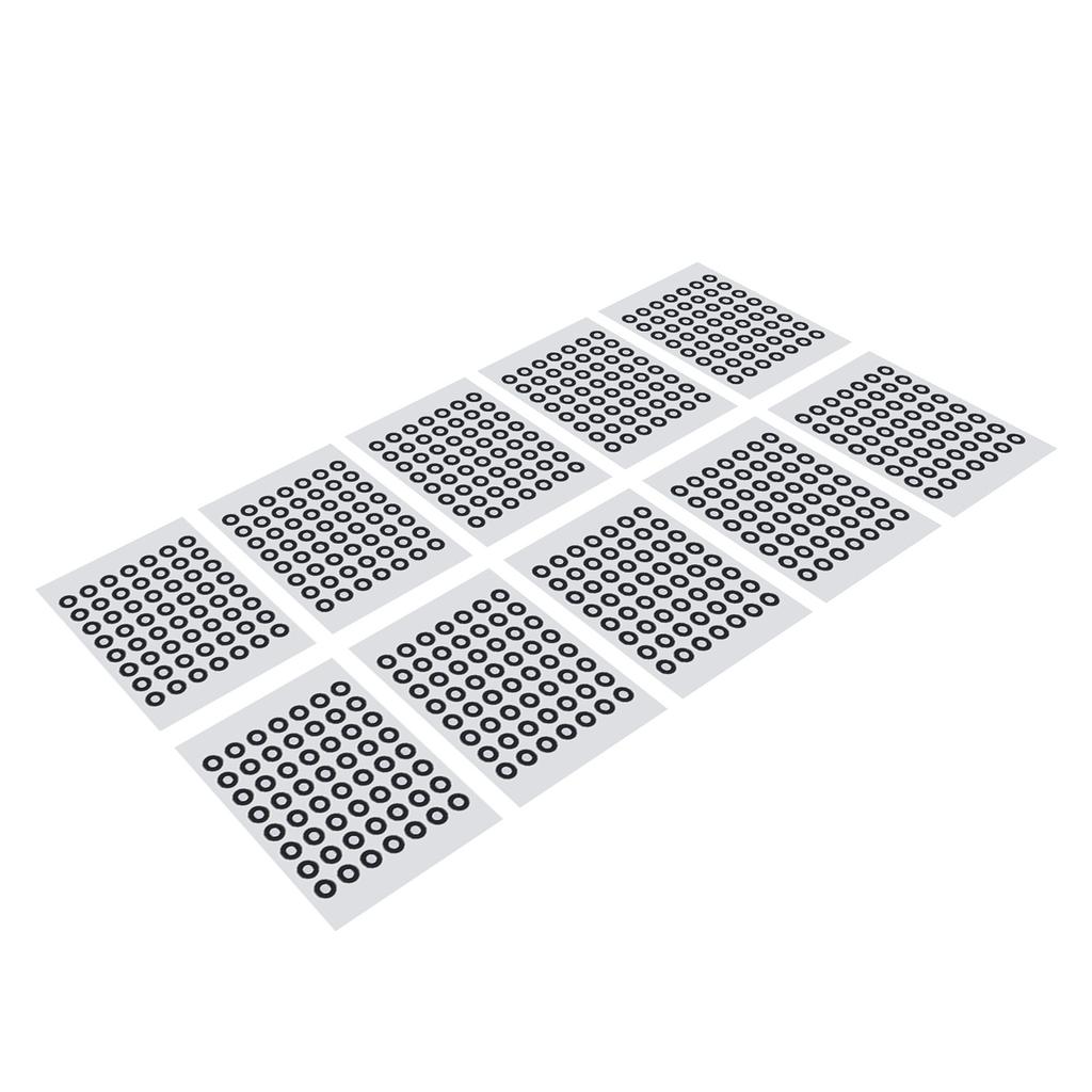 10 Sheet 6mm 3D Scanning Marker Reusable 3D Tracking Dot Reference Point Marker for Optical