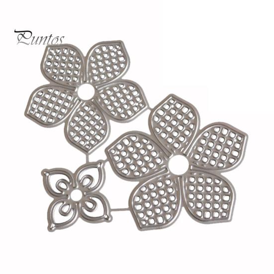 

3 шт. трафарет для вырезания цветов, тиснение, альбом для скрапбукинга, декор для открытки серебряный